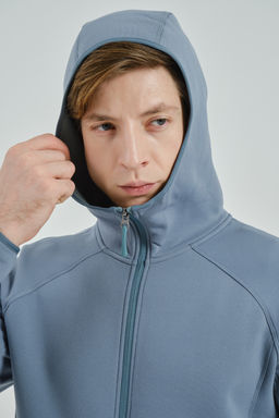 Толстовка на молнии утепленная GUANJUN Синий - Anta фото 8