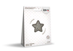 Klart набор для вышивания 10-039 Брошь. Звездочка 4.5 х 4.5 см