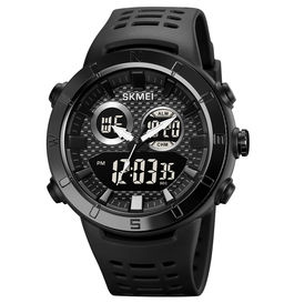 Часы наручные Skmei мужские электронные спортивные 2014black-black