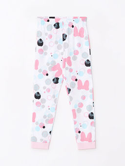 Bisiklet Yaka Minnie Mouse Bask?l? Uzun Kollu K?z ?ocuk Pijama Tak?m? - Waikiki фото 3