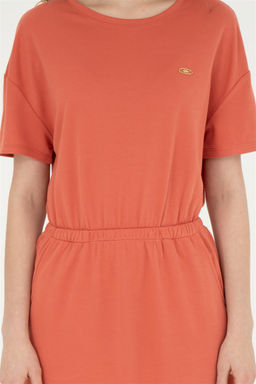 Женское пудровое трикотажное платье - U.s. polo assn фото 6