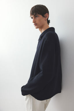 Polo de punto fino Loose Fit - H&m фото 4