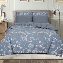 Руада Евро/Пододеяльник (молния): 1 шт.- 220*200; Простыня: 1 шт.- 260*240; Наволочка: 2 шт.- 70*70; Наволочка: 2 шт.- 50*70 Велюр Классик