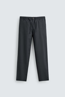 PANTAL?N RELAXED FIT ALGOD?N - LINO / Marr?n - Zara фото 7