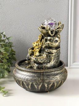 Фонтан настольный с подсветкой «Богиня Дурга», 16×16×22 см