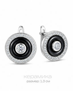 Серьги с керамикой