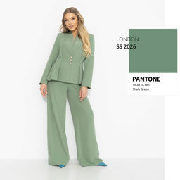 Брючный костюм женственный, Время знаков (2 в 1, дыхание леса)