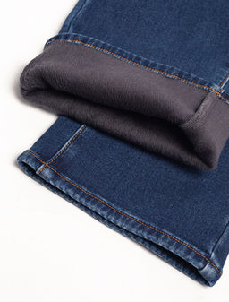 Прямые джинсы из эластичного денима на флисе - Vilatte фото 3