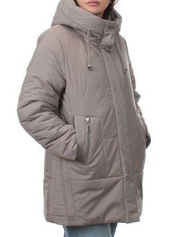 957 DK. BEIGE Куртка зимняя женская (верблюжья шерсть)