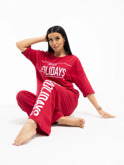 Костюм женский, цвет бордо