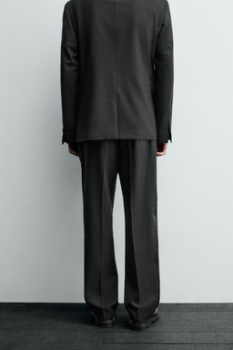 WOOL BLEND SUIT TROUSERS - Zara фото 3