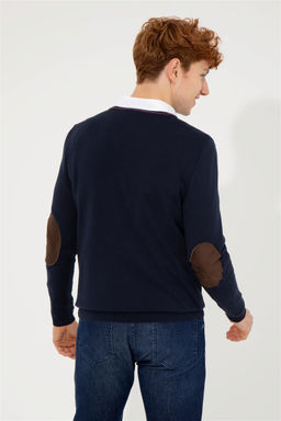 U. S. Polo Assn Мужской темно-синий базовый свитер - U.s. polo assn фото 11