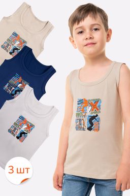 Майка для мальчика 3шт. Happy Fox