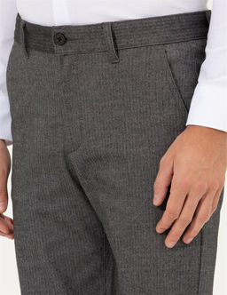 Antrasit Regular Fit _izgili Kanvas Pantolon - Pierre cardin фото 6