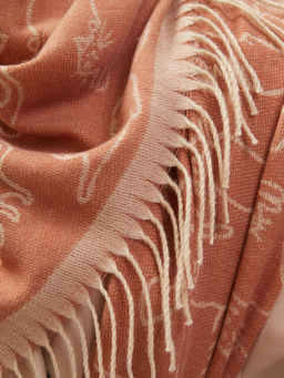 В составе шерсть ! теплый двусторонний палантин - Tantino фото 4