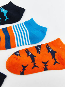 Desenli Erkek ?ocuk Patik ?orap 5li