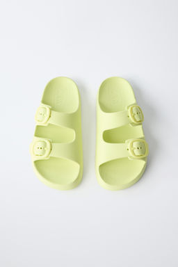 SANDALIA HEBILLAS ENGOMADA / Verde - Zara фото 4