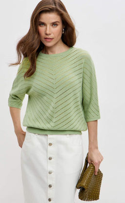 Джемпер F612-1580 olive - Fine joyce фото 8