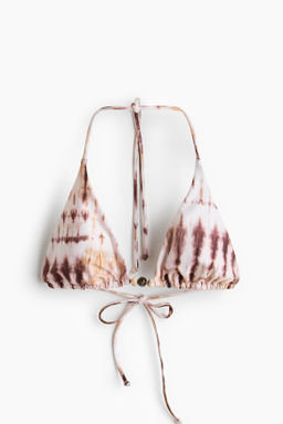 Top de bikini triangular con relleno