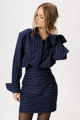 Платье Pirs 6281 синий  фото 2