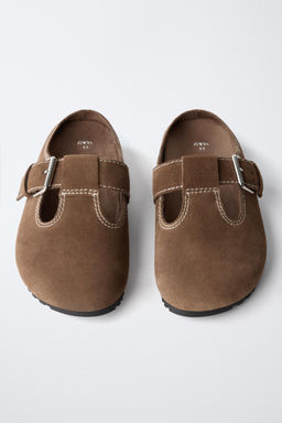 ZUECO PIEL PESPUNTES / Verde Caqui - Zara фото 4