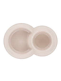 Цена за 2 шт. Миска двойная для животных ALTA, цвет МИКС