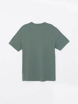 Bisiklet Yaka K?sa Kollu Bask?l? Pike Erkek Ti??rt - Waikiki фото 2