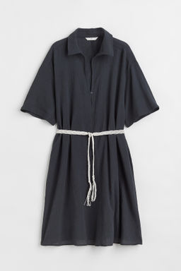 Vestido camisero con cintur?n