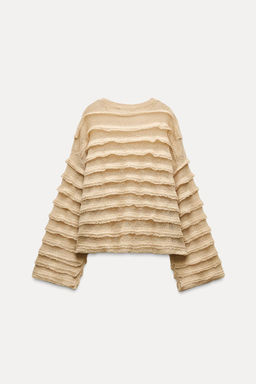 RUFFLED KNIT SWEATER - Zara фото 5