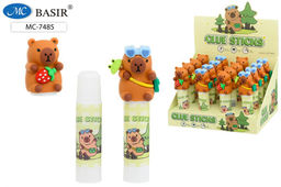 Клей-карандаш Basir "Капибара" 9гр. (MC-7485) фигурный колпачок