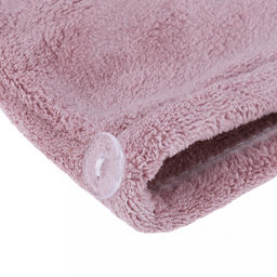 Парео махровое "Куколка" 80х165см, хлопок 100%, на резинке с липучкой, на кнопке, ажурный кант; с чалмой на пуговице 68х25см, сиреневый (Китай)