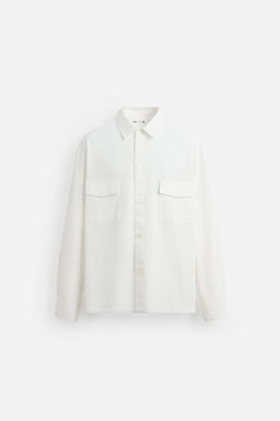 LYOCELL/COTTON OVERSHIRT - Zara фото 8