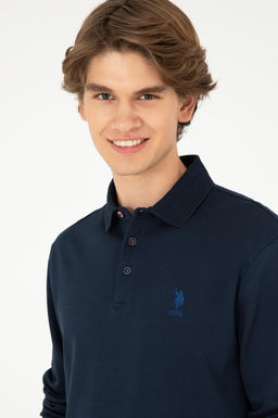 Мужской темно-синий базовый свитшот - U.s. polo assn фото 2