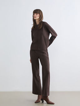 Beli Lastikli Kad?n Triko Pantolon