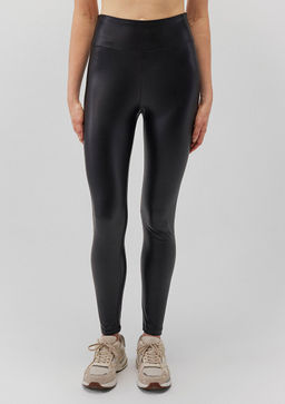 Siyah Suni Deri Tayt - Mavi фото 4