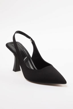 Trendyol Shoes Siyah Sivri Burun Arkas? Ac?k Kad?n Ince Topuklu Ayakkab? TAKAW25TO00010 - Trendyolmilla фото 8