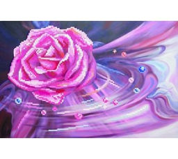 Рисунок на шелке МАТРЕНИН ПОСАД арт.28х34 - 4014 Розовый водоворот