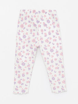 Beli Lastikli ?i?ekli K?z Bebek Tayt Pantolon - Waikiki фото 2