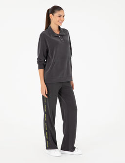 Antrasit Oversize Modal Kuma_ Sweatshirt - Pierre cardin фото 4