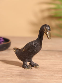 Сувенир «Утка», 9×4×9 см, бронза