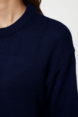 Kahverengi Genis Kal?p Yumusak Dokulu Triko Kazak TWOAW25KZ00295 - Trendyolmilla фото 13