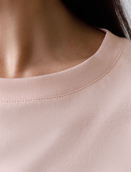 Длинное прямое платье с разрезами из 100% хлопка - Vilatte фото 2