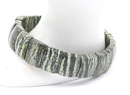 Браслет из змеевика (хризотила) прямоугольник 14*10мм, 17см, 27г