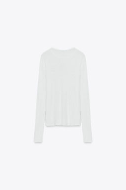 LONG SLEEVE RUSTIC TOP - Zara фото 2