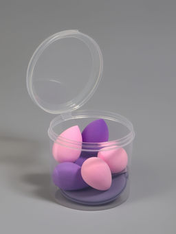 Спонжи для макияжа, в футляре, 7 шт., МИКС