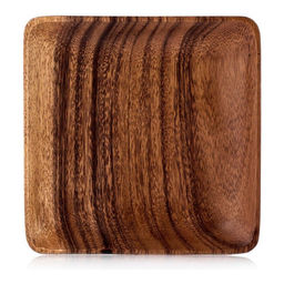 Блюдо сервировочное Walmer Organic, 20х20 см, цвет темное дерево  фото 2