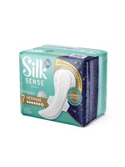 OLA! Silk Sense CLASSIC WINGS SINGLES NIGHT прокладки толст.жен.гигиен. (7шт) Ромашка