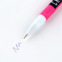 Цена за 10 шт. Ручка прикол, шариковая синяя паста пластик, 0.7 мм Склерозница - Artfox фото 2