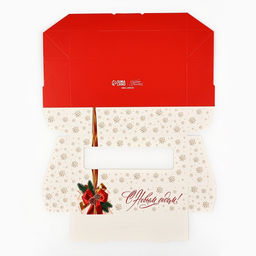 Цена за 5 шт. Коробка складная Новогодний бант, 17 х 7 х 4 см - Дарите счастье фото 6