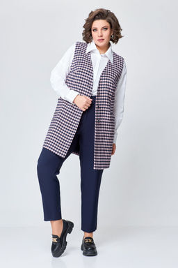 Блуза Swallow 803.2 черный+серебряный узор фото 133